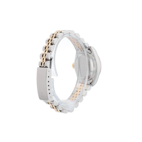 Rolex Ladies Datejust 26mm Champagne Diamond NS Dial Fluted Jubilee Band 69173 main image 4